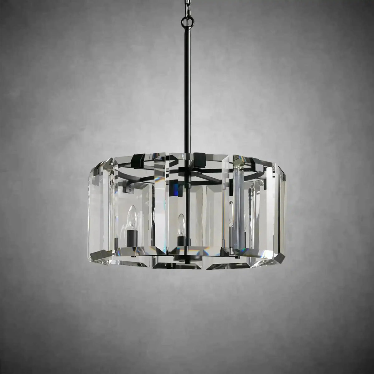 Modern Amaya Round Chandelier - cyranlamps