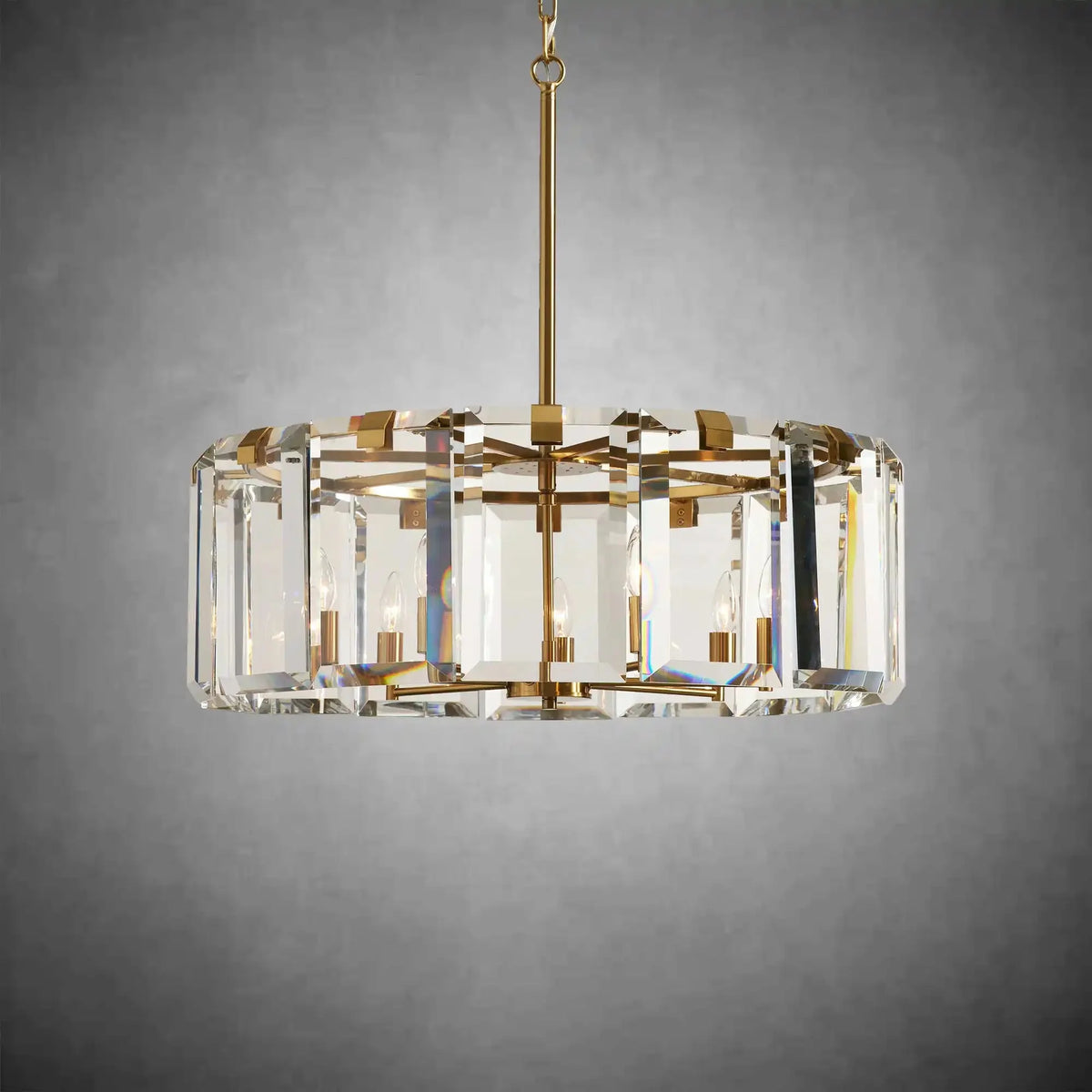 Modern Amaya Round Chandelier - cyranlamps