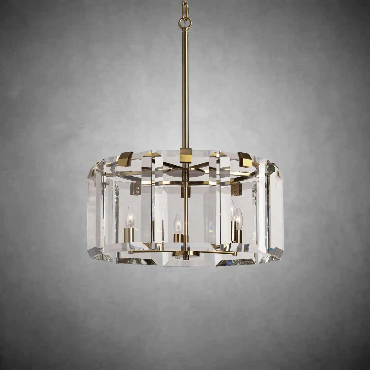 Modern Amaya Round Chandelier - cyranlamps