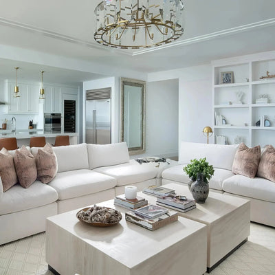 Modern Amaya Round Chandelier - cyranlamps