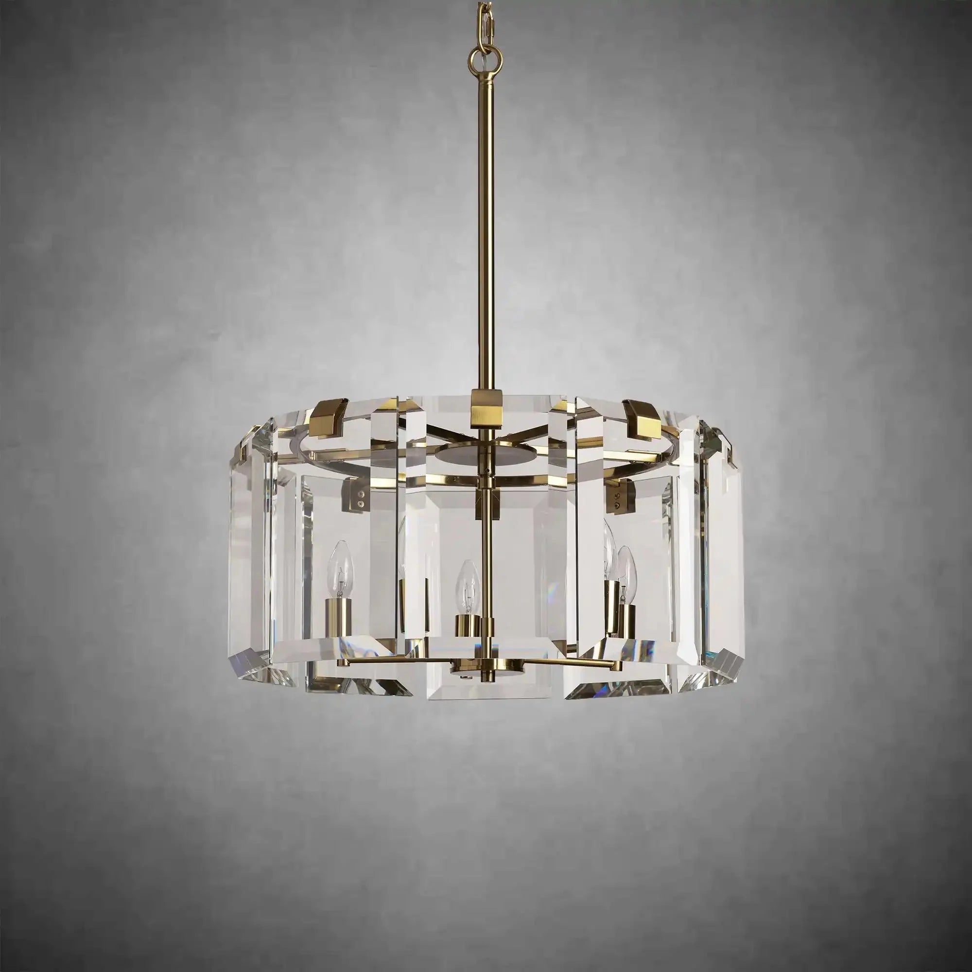 Modern Amaya Round Chandelier - cyranlamps