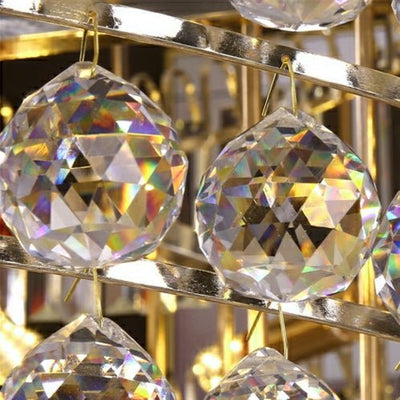 Modern Gold Foyer Extra Large Crystal Chandeliers Round Luxury Ceiling Light Fixture For Hall Entrance - cyranlamps