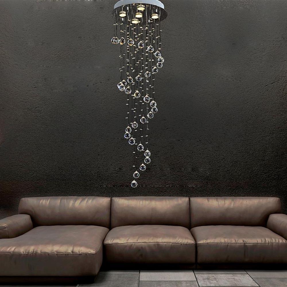 Modern Spherical Crystal Contemporary Chandelier - Cyran Lamps