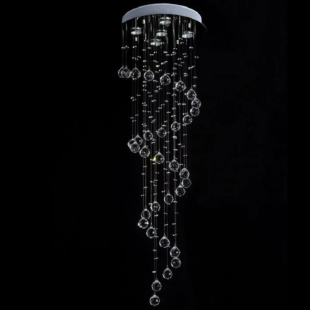 Modern Spherical Crystal Contemporary Chandelier - Cyran Lamps