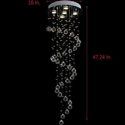 Modern Spherical Crystal Contemporary Chandelier - Cyran Lamps