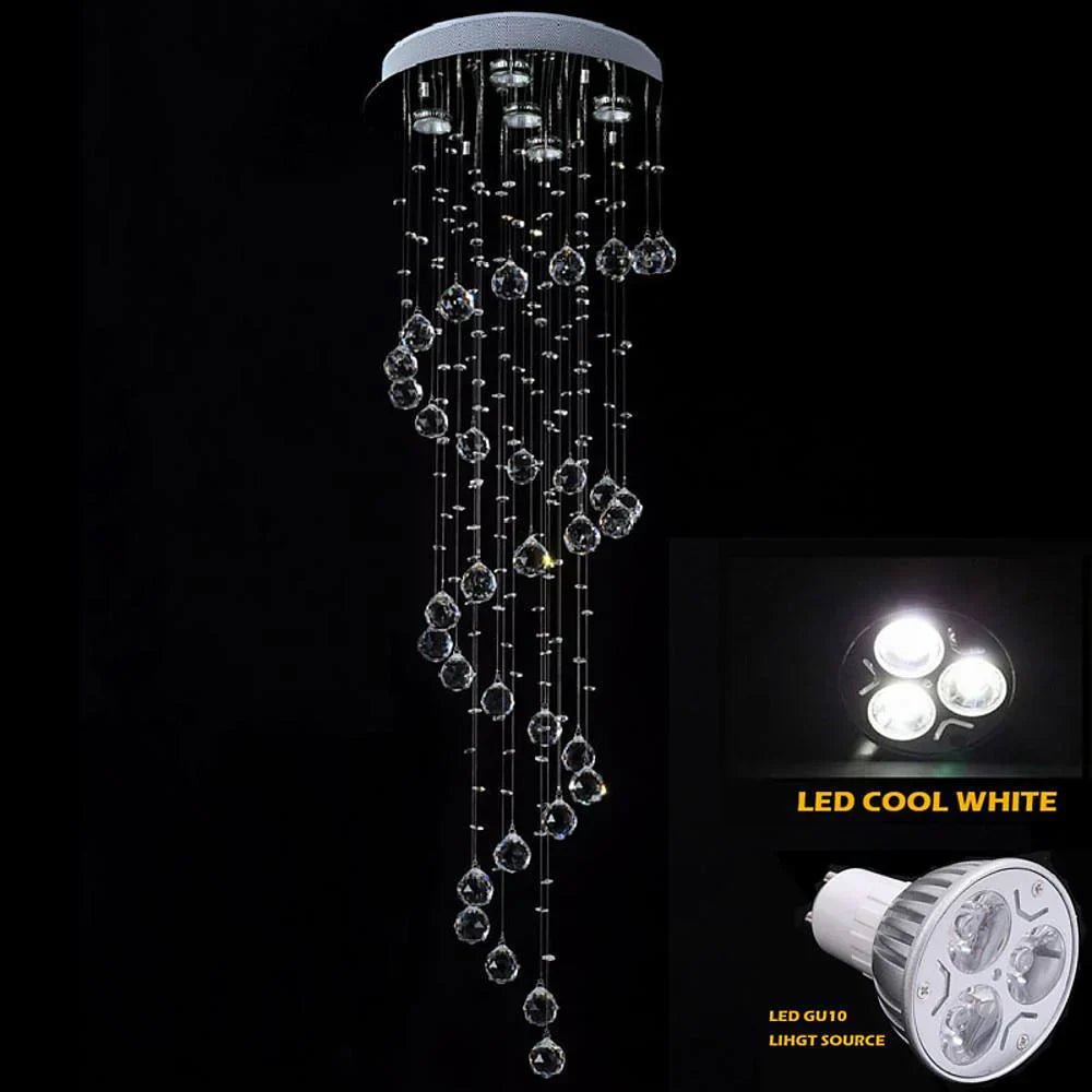 Modern Spherical Crystal Contemporary Chandelier - Cyran Lamps