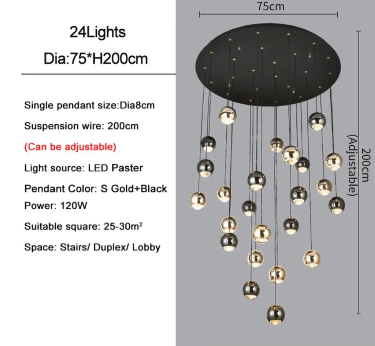 Multi Pendant Modern Foyer Chandelier - cyranlighting