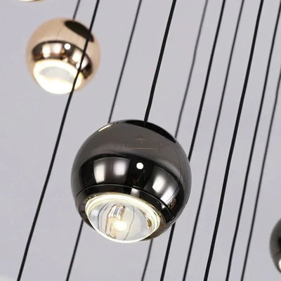 Multi Pendant Modern Foyer Chandelier - cyranlighting