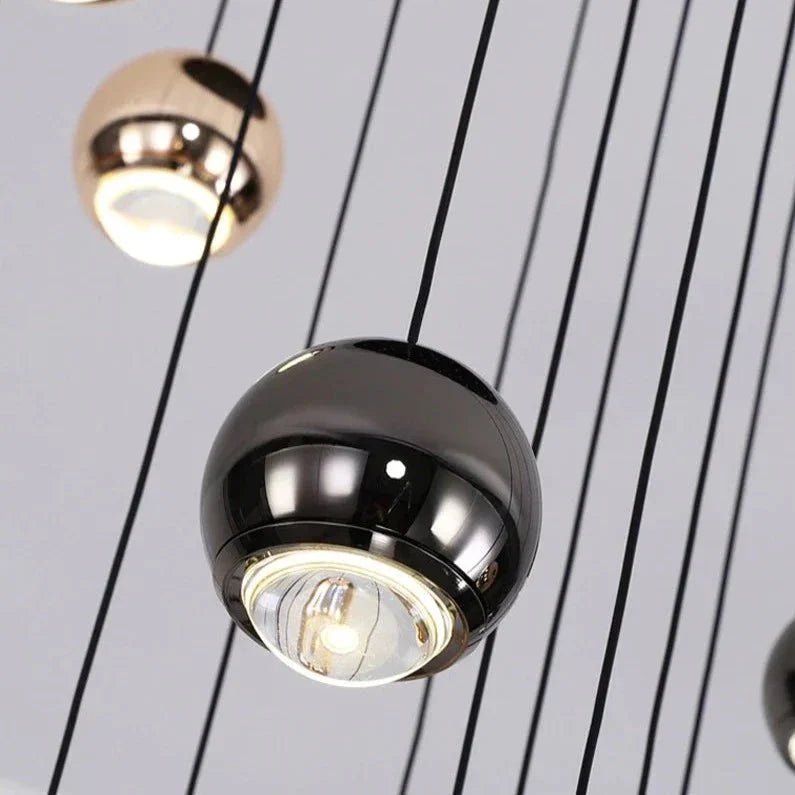 Multi Pendant Modern Foyer Chandelier - cyranlamps