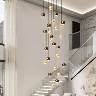 Multi Pendant Modern Foyer Chandelier - cyranlamps