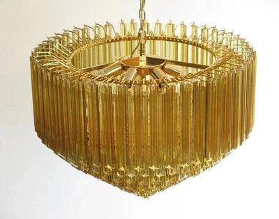 Murana Glass Chandelier – Amber - cyranlamps