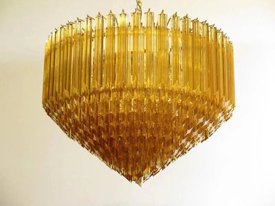 Murana Glass Chandelier – Amber - cyranlamps