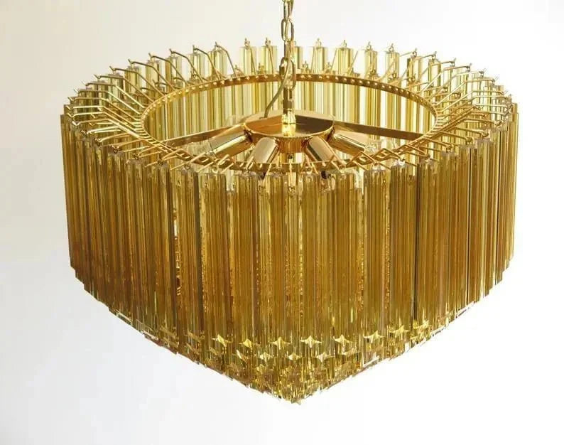 Murano Glass Chandelier – Amber - cyranlamps