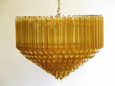 Murano Glass Chandelier – Amber - cyranlamps
