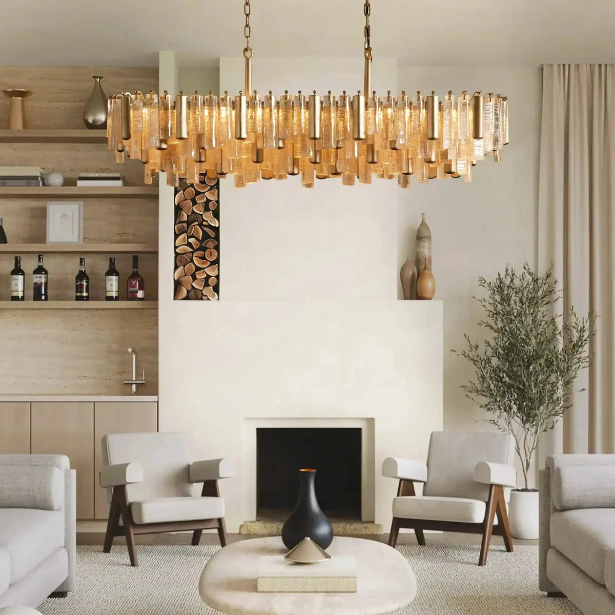 Neve Linear Chandelier - cyranlamps