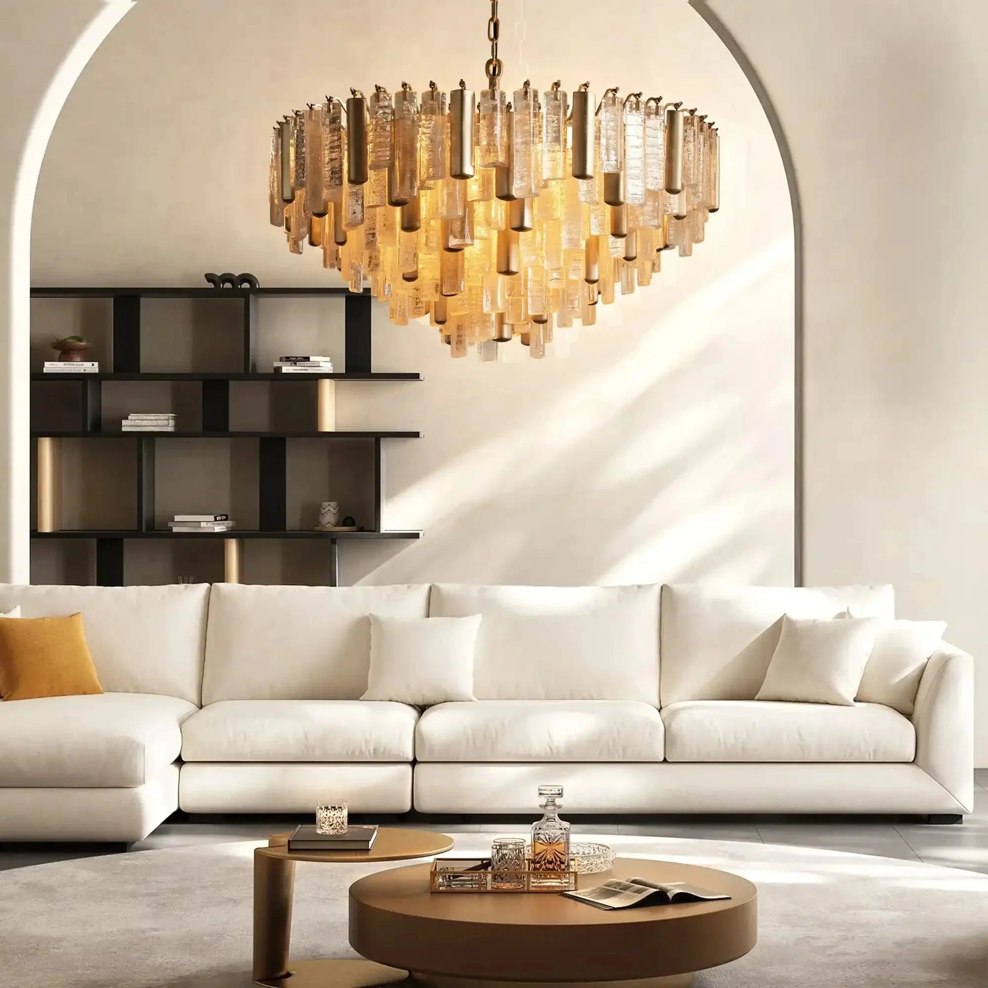 Neve Round Chandelier - cyranlamps