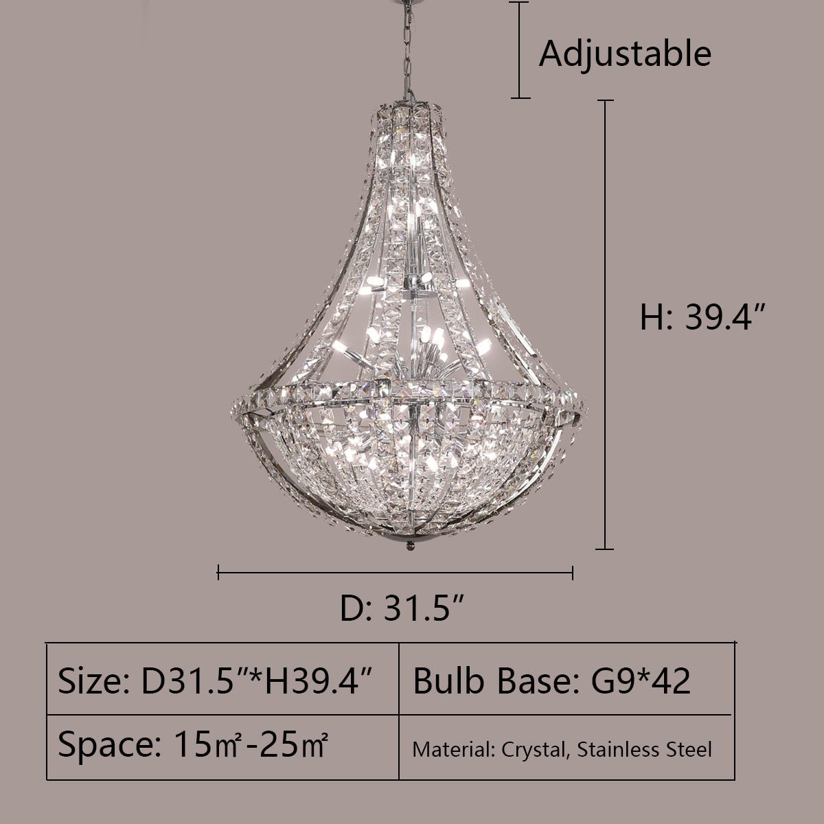 New Extra Large Luxury and Elegant Crystal Chandelier for Living Room/Staircase/Foyer/Villa/Duplex Hall - cyranlamps