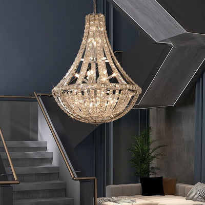 New Extra Large Luxury and Elegant Crystal Chandelier for Living Room/Staircase/Foyer/Villa/Duplex Hall - cyranlamps