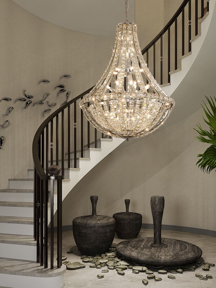 New Extra Large Luxury and Elegant Crystal Chandelier for Living Room/Staircase/Foyer/Villa/Duplex Hall - cyranlamps