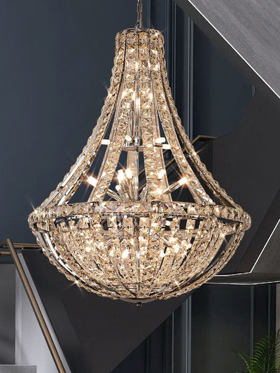 New Extra Large Luxury and Elegant Crystal Chandelier for Living Room/Staircase/Foyer/Villa/Duplex Hall - cyranlamps