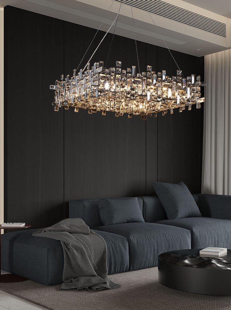 New Italian Style Light Luxury Villa Duplex Designer Luxury Crystal Chandelier for Dining/Living Room/Bedroom - cyranlamps