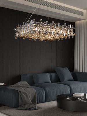 New Italian Style Light Luxury Villa Duplex Designer Luxury Crystal Chandelier for Dining/Living Room/Bedroom - cyranlamps