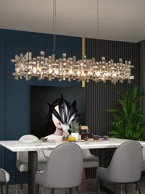 New Italian Style Light Luxury Villa Duplex Designer Luxury Crystal Chandelier for Dining/Living Room/Bedroom - cyranlamps