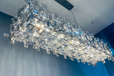 New Italian Style Light Luxury Villa Duplex Designer Luxury Crystal Chandelier for Dining/Living Room/Bedroom - cyranlamps
