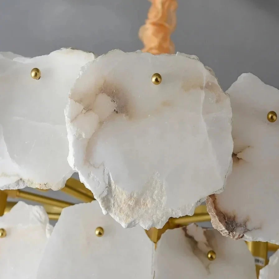 Norham Marble Chandelier - cyranlamps