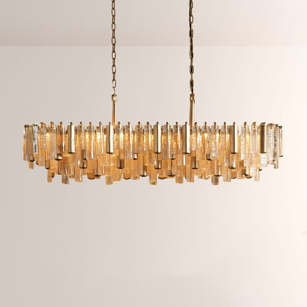 Nova Crystal Prism Linear Chandelier - Cyran Lamps