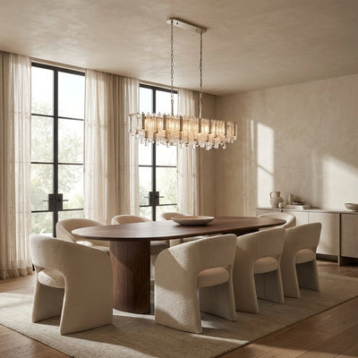 Nova Crystal Prism Linear Chandelier - Cyran Lamps