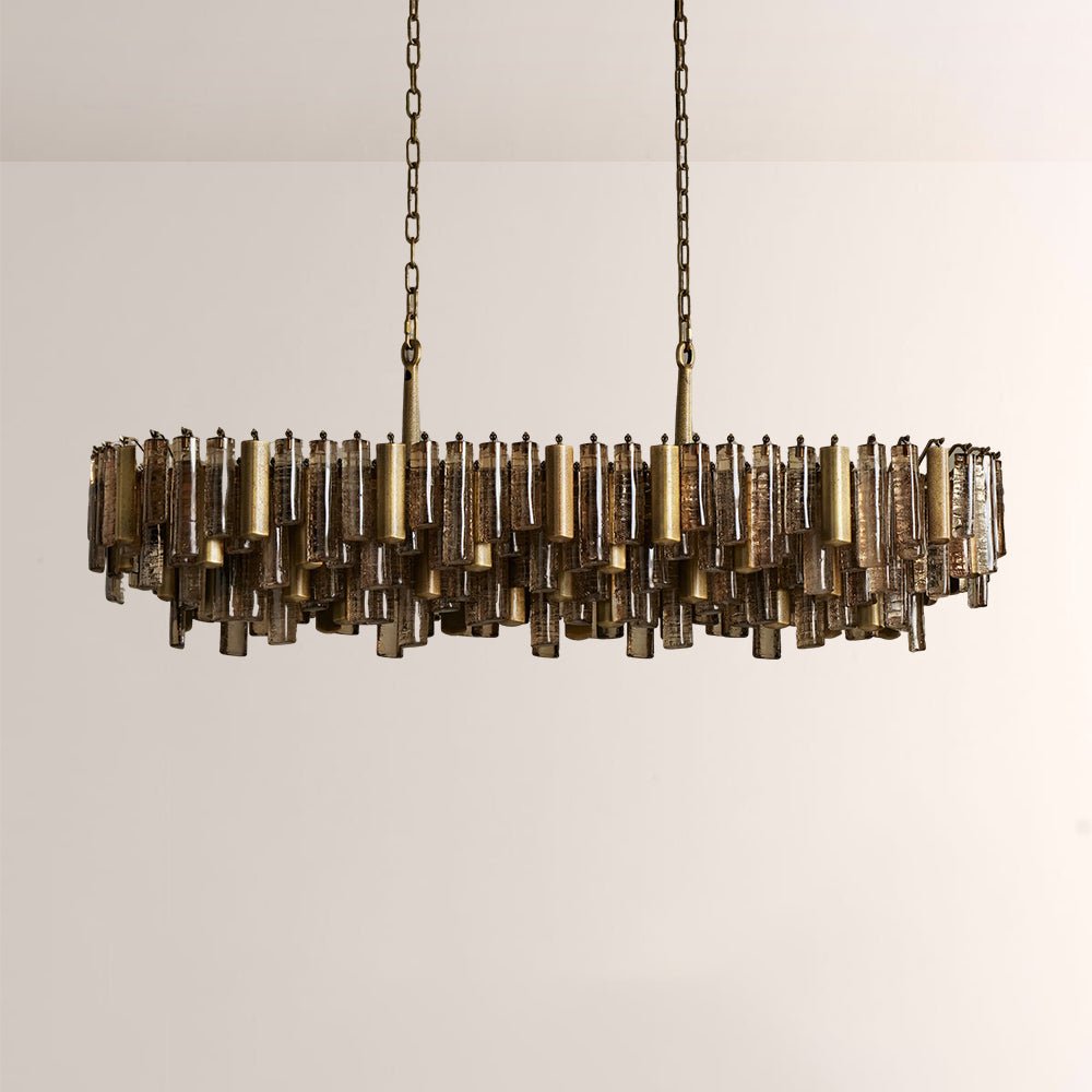 Nova Crystal Prism Linear Chandelier - Cyran Lamps