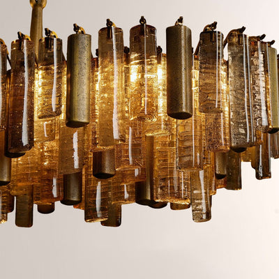 Nova Crystal Prism Linear Chandelier - Cyran Lamps