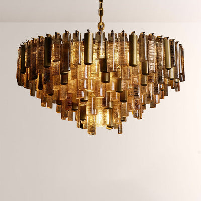 Nova Crystal Prism Round Chandelier - Cyran Lamps