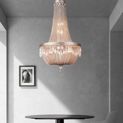 Oversize Modern Metal Art Luxury Crystal Chandelier for Duplex Hall/Staircase/Villa/Foyer - cyranlamps