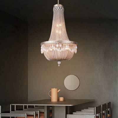 Oversize Modern Metal Art Luxury Crystal Chandelier for Duplex Hall/Staircase/Villa/Foyer - cyranlamps
