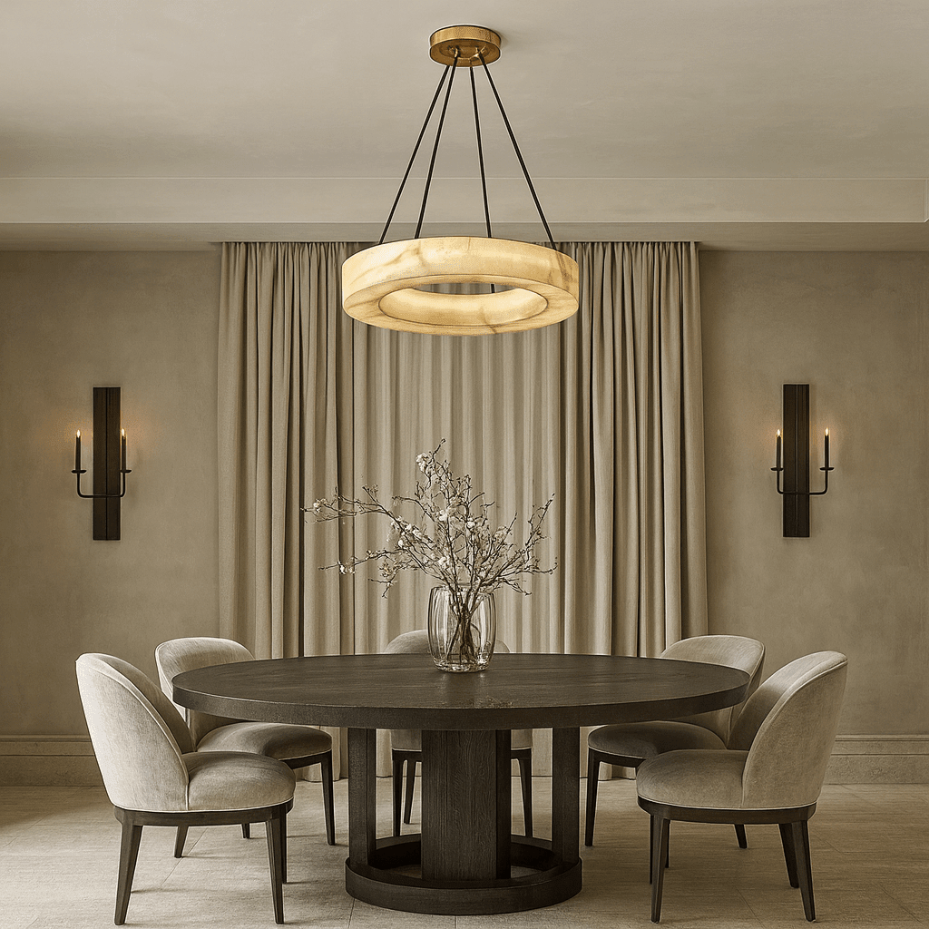 Palmer Marble Chandelier - cyranlamps
