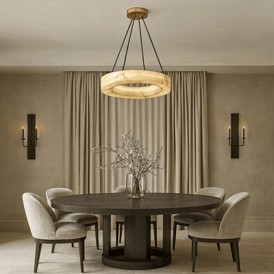 Palmer Marble Chandelier - cyranlamps