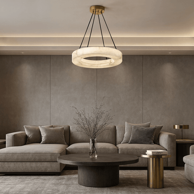 Palmer Marble Chandelier - cyranlamps