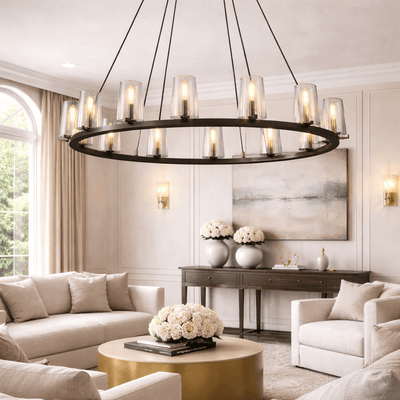 Pauillace Round Chandelier - cyranlighting