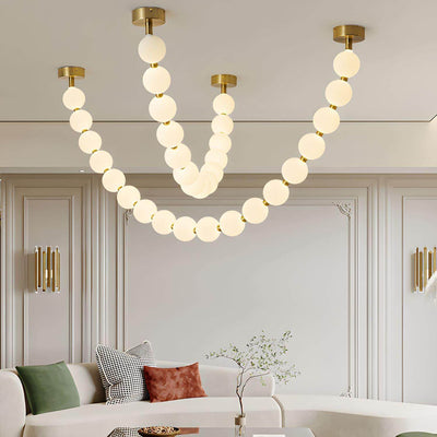 Perlina Necklace Combination Chandelier - cyranlamps