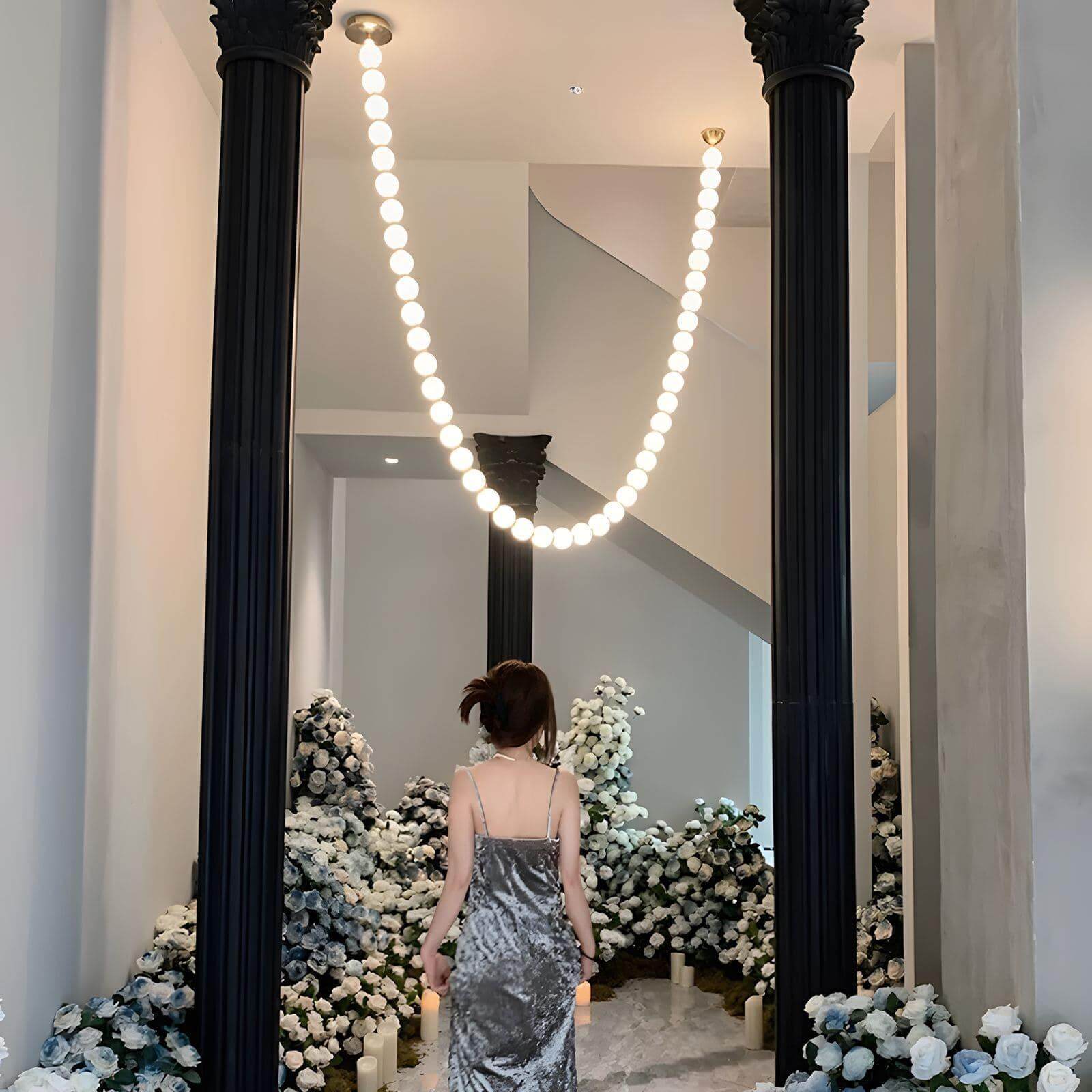 Perlina Necklace Combination Chandelier - cyranlamps