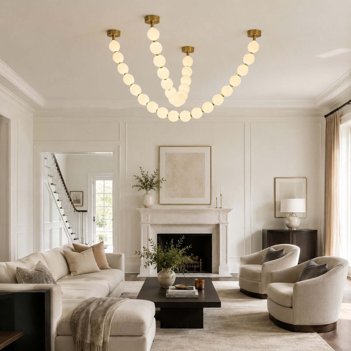 Perlina Necklace Combination Chandelier - cyranlamps