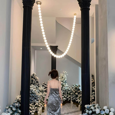 Perlina Necklace Combination Chandelier - cyranlamps