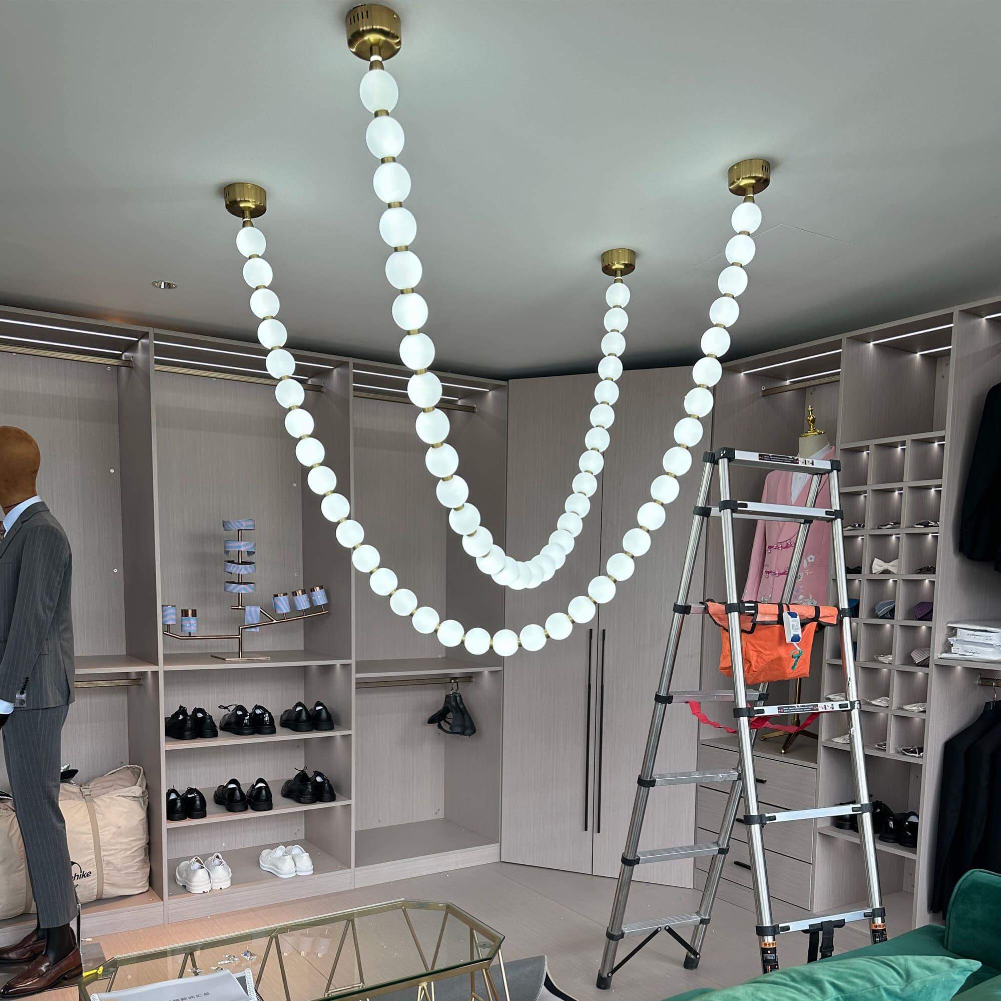 Perlina Necklace Combination Chandelier - cyranlamps