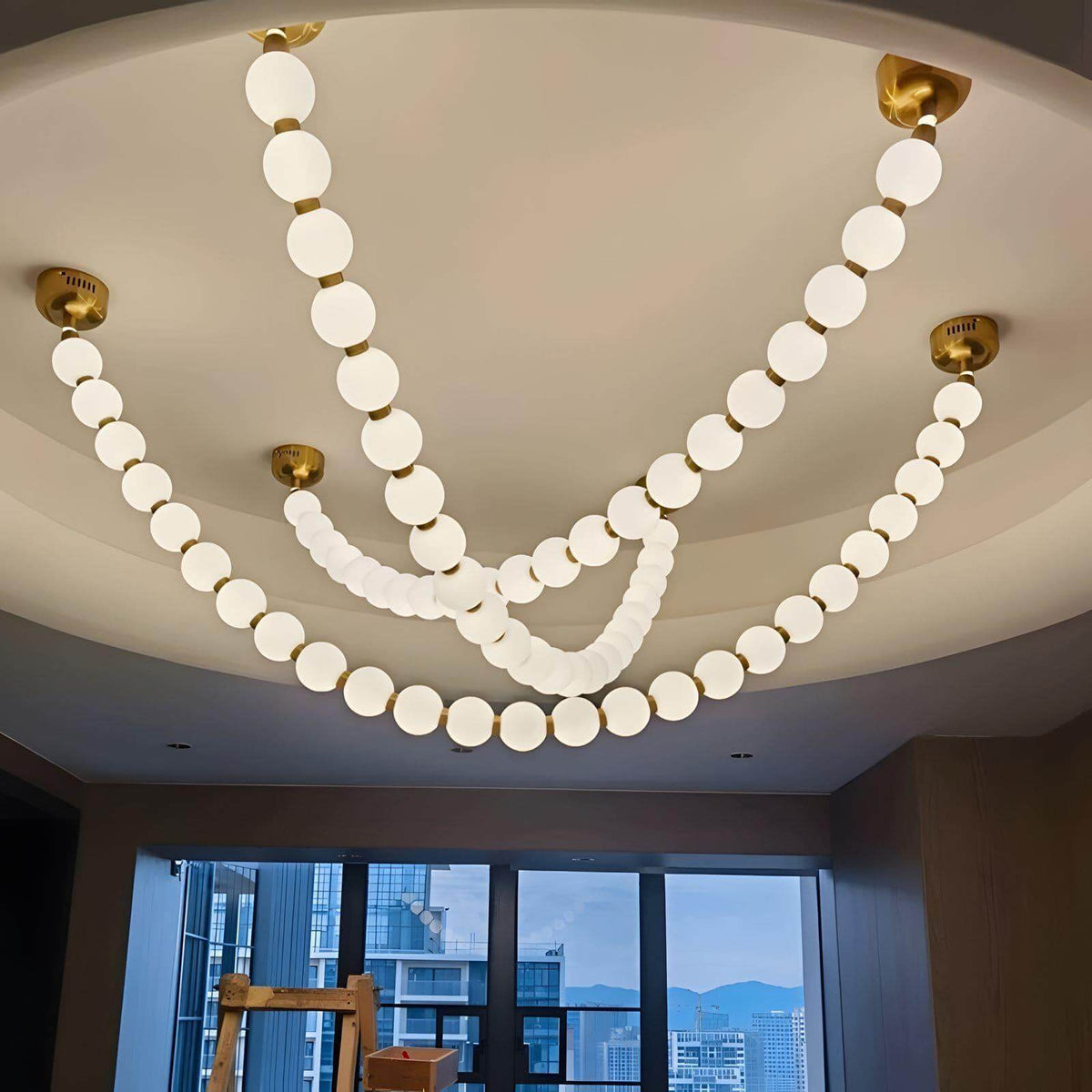 Perlina Necklace Combination Chandelier - cyranlamps