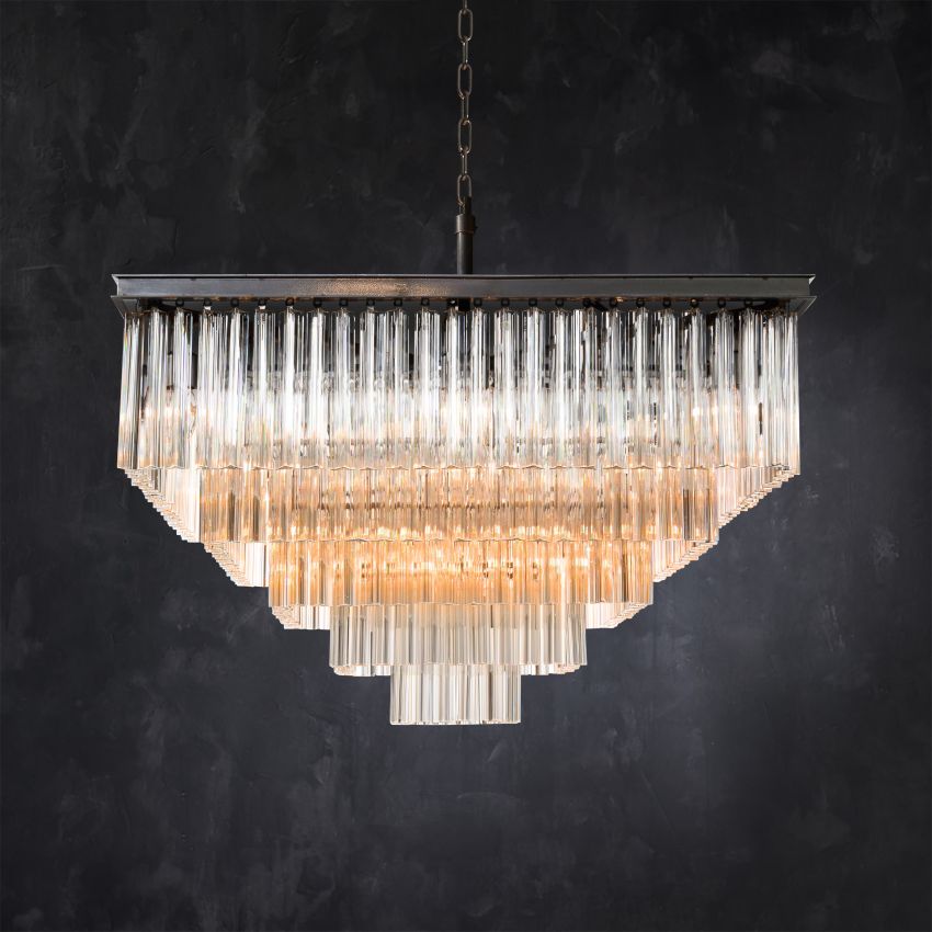 Phoebe Square Chandelier - Cyran Lamps