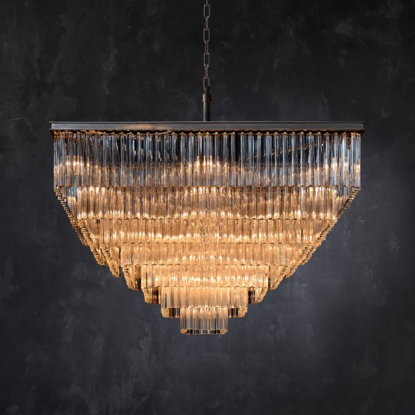 Phoebe Square Chandelier - Cyran Lamps