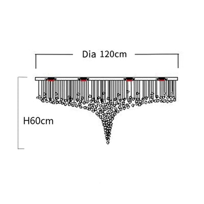 Piovere Multi Pendant Chandelier - cyranlamps