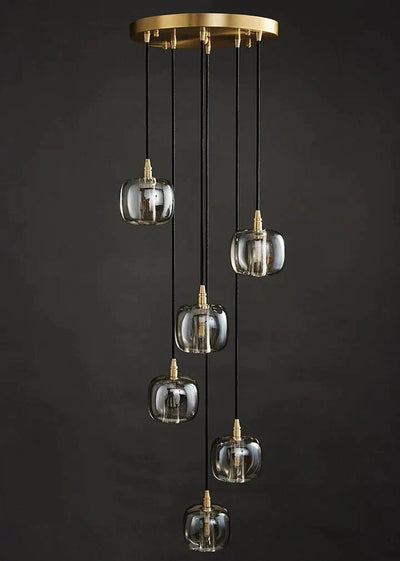 Post - modern Extra - long Pendant Light Fixtures for Staircase/High - ceiling Space/Foyer - cyranlamps
